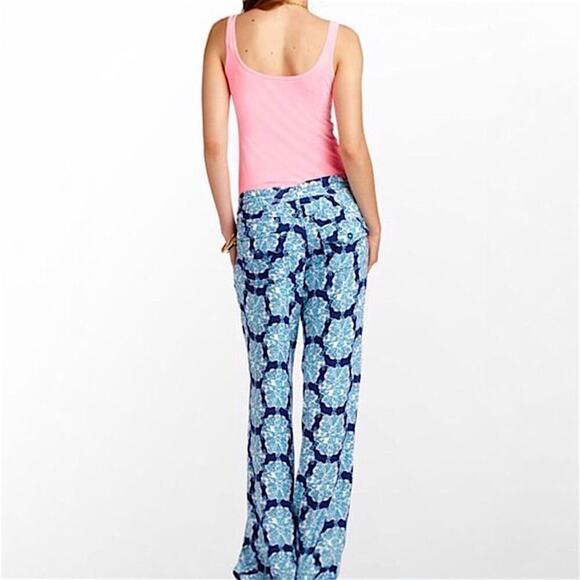 Lilly Pulitzer Pippa Flare Y2K Low Rise Pants in Hey Sailor Size XS - Picture 3 of 11